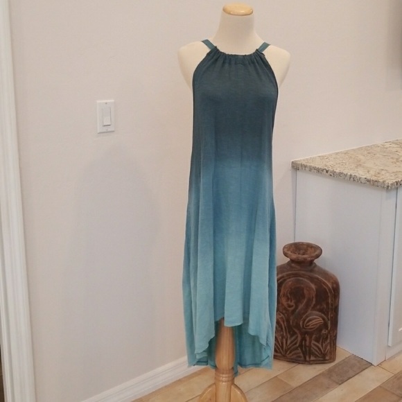 Ecote Dresses & Skirts - Urban Outfitters ombré high low maxi dress